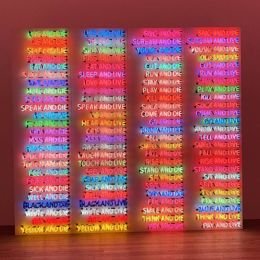 Bruce Naumann, One Hundred Live and Die, 1984.