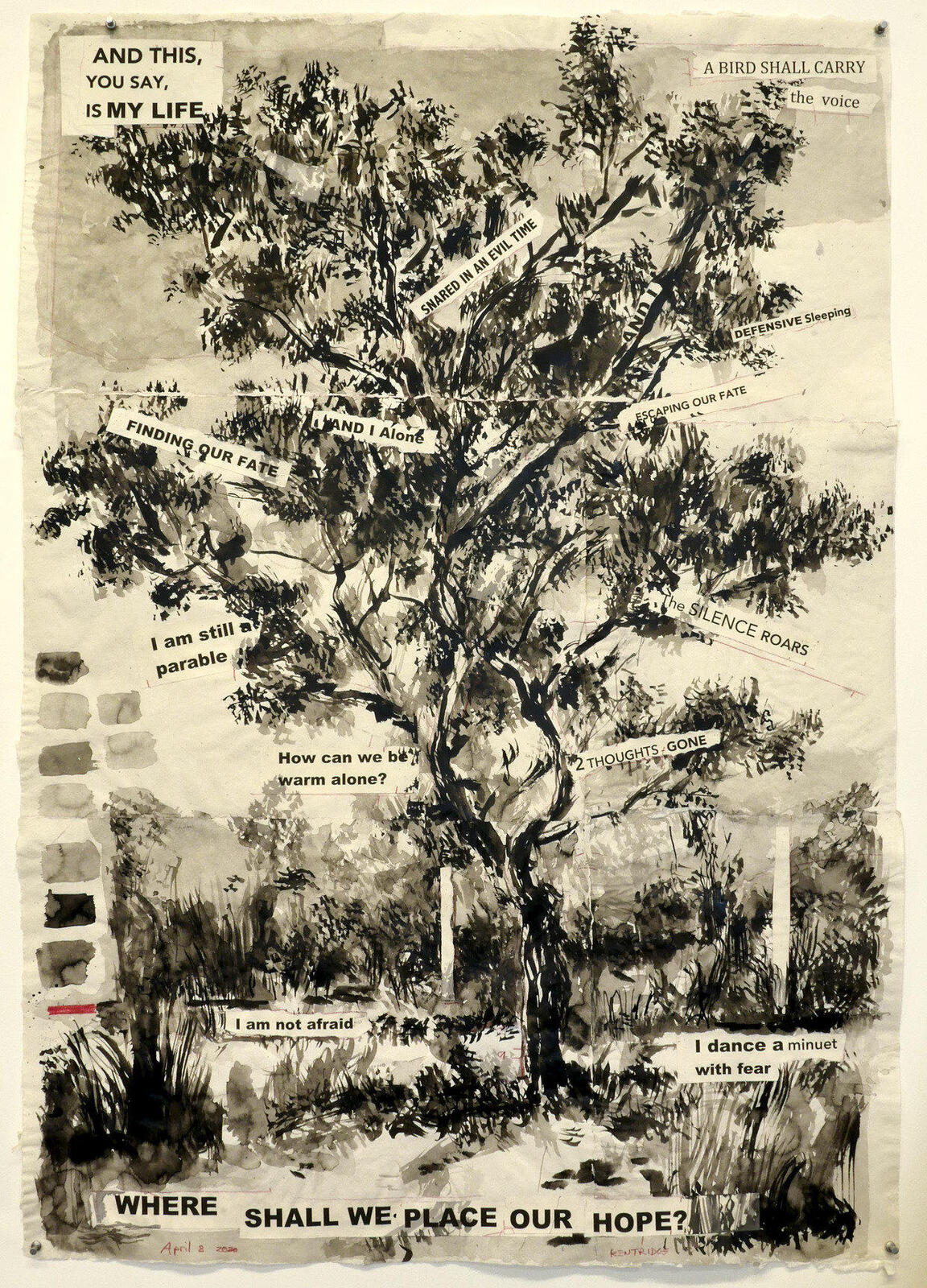 William Kentridge, Where shall we place our hope, 2020.