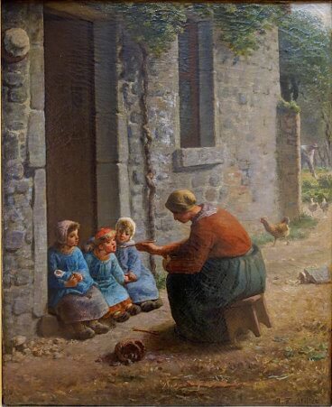 Francois Millet: Majka hrani djecu