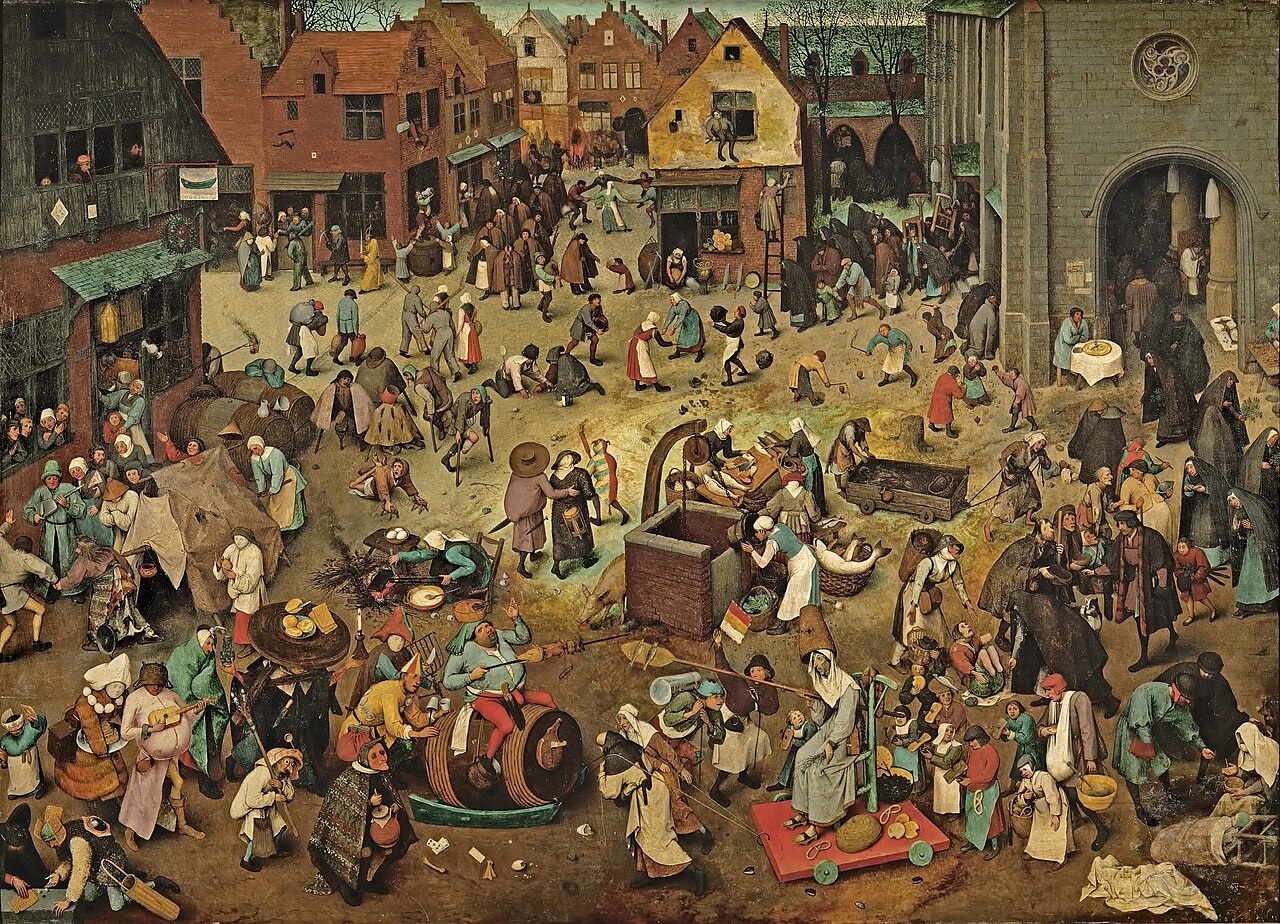 Pieter  Brueghel: Borba karnevala i korizme, 1559.
