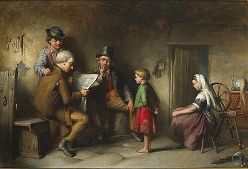 Richard Staunton Cahill, Čitanje novosti, 1871.