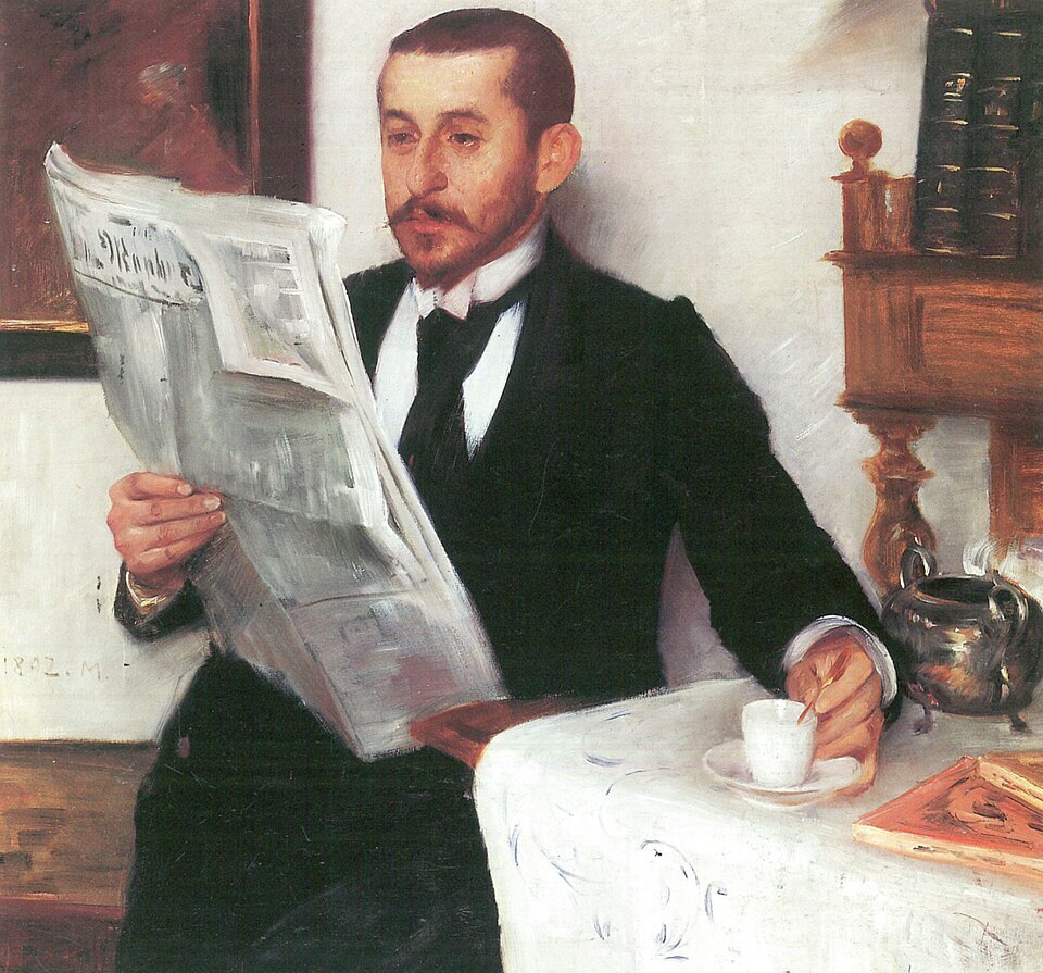 Lovis Corinth, Portret slikara Benna Beckera, 1892.